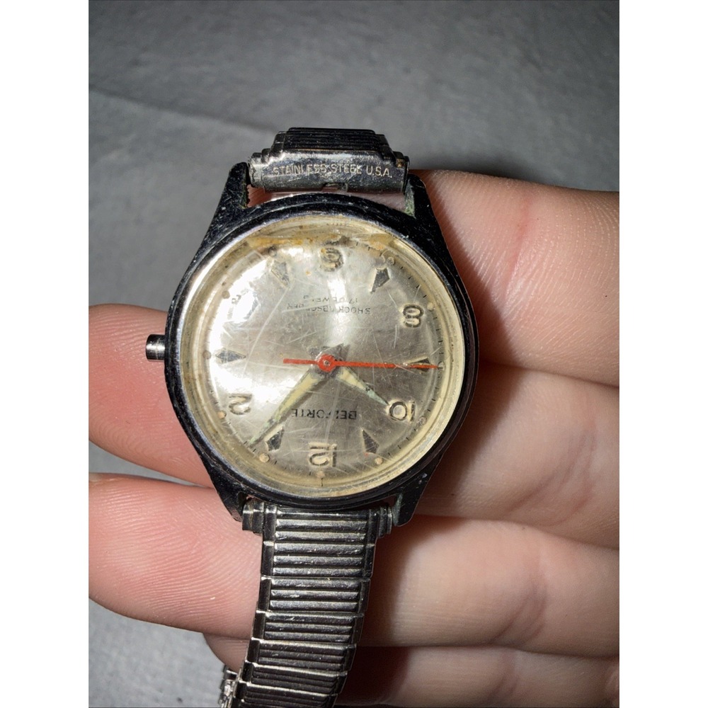 VINTAGE TIMEX WIND UP  WATCH - FITS 7" WRIST - BBA32B &‎ Belforte Spiegel Band - Picture 3 of 7